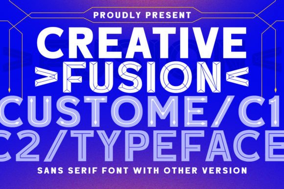 Creative Fusion: A Versatile Sans Serif for Modern Branding