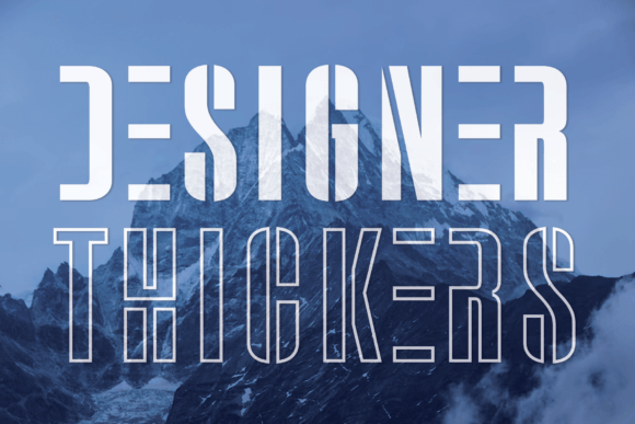 Designer Thickers: The Font That Elevates Your Brand’s Visual Voice