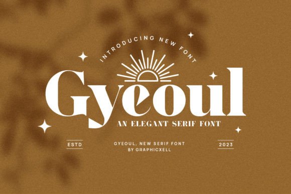 Gyeoul: A Serif Font That Elevates Every Craft Project