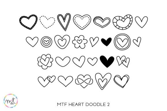 Heart Doodle 2: A Font for Love and Layout