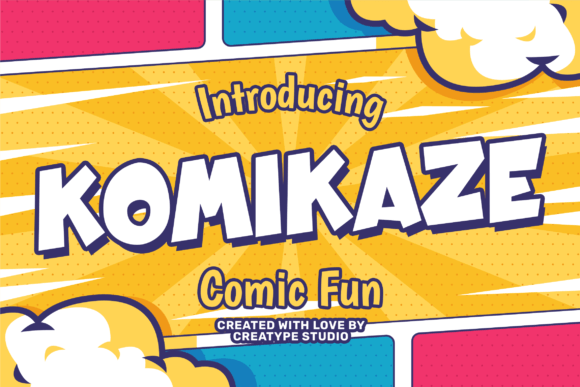 Komikaze: A Playful Display Font for Editorial Design