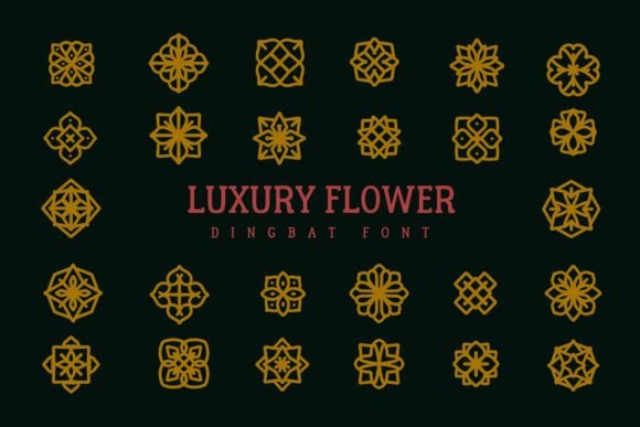 Luxury Flower: A Font for Campaign Creativity