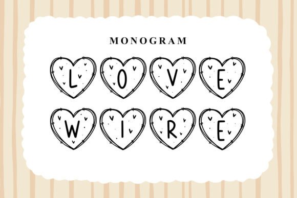 Monogram Love Wire: A Font for Heartfelt Campaigns
