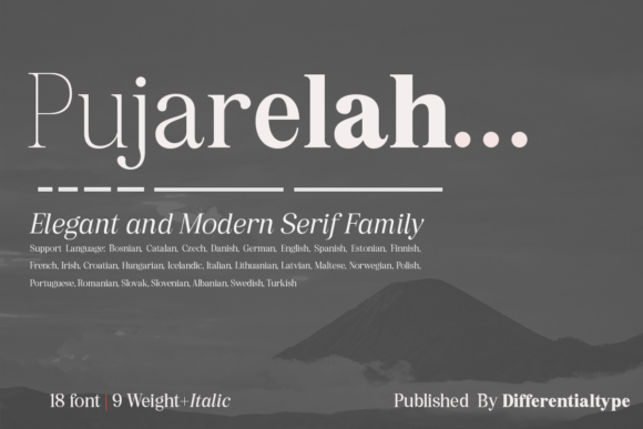 Pujarelah: The Serif Font That Elevates Your Digital Brand