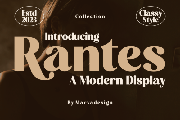 Rantes: A Serif Font for Crafters and Product Creators