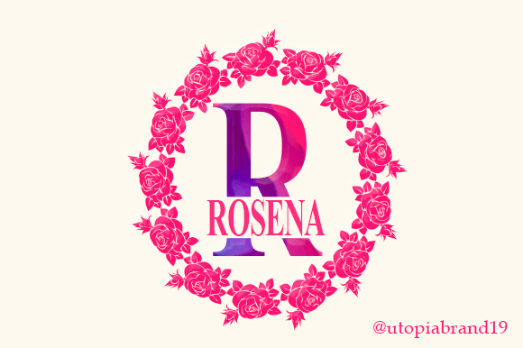Rosena Monogram: A Romantic Typeface for Branding Magic