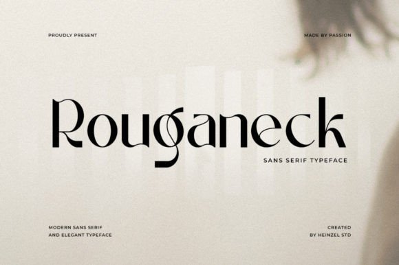 Rouganeck: A Timeless Sans Serif for Crafters and Designers