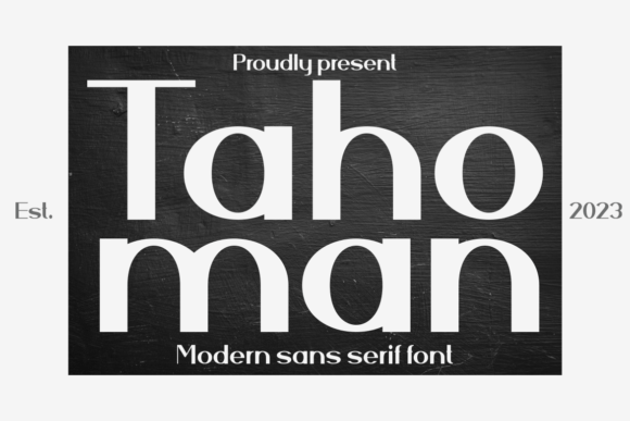 Tahoman: A Bold Sans Serif for Branding and Beyond