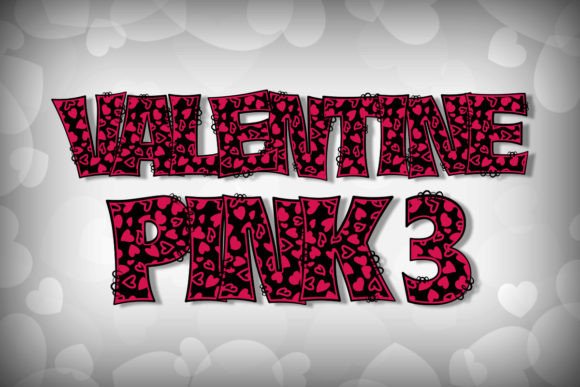 Valentine Pink 3: A Color Font for Creative Branding