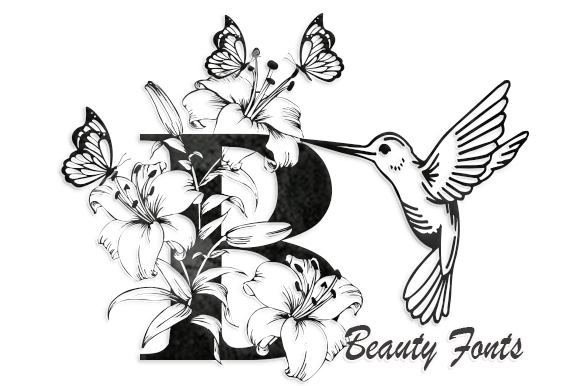 White Lily Flower: A Decorative Font for Elegant Web Design