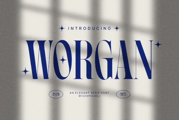 Worgan: A Bold Serif Font for Creative Branding