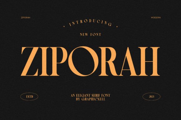 Ziporah: A Serif Font That Elevates Branding with Elegance